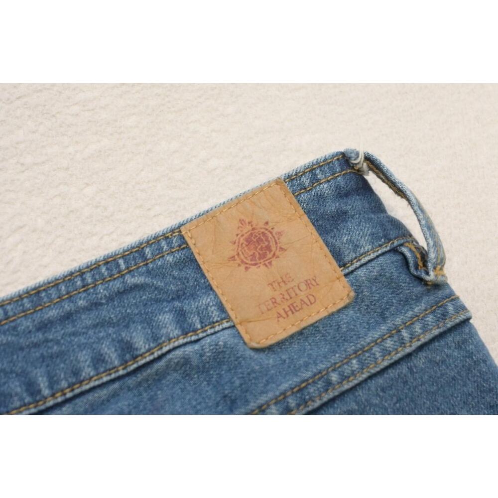 Territory Ahead Classic Fit Stretch Rugged Blue Denim Jeans Mens Size 42 x 32‎